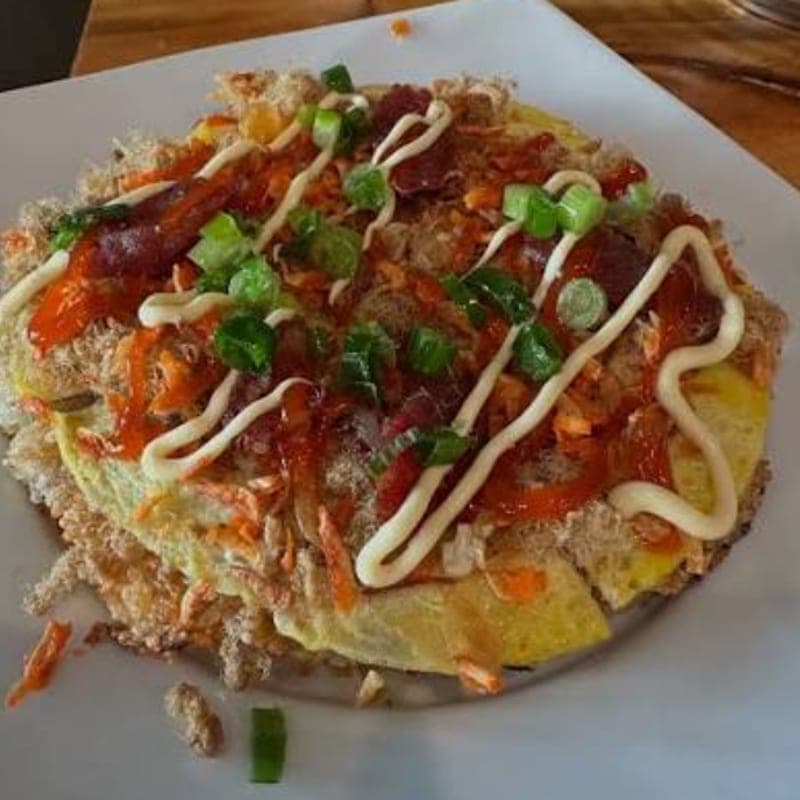 Xôi chiên / Saigon pizza at Bún Bò Huế Kitchen