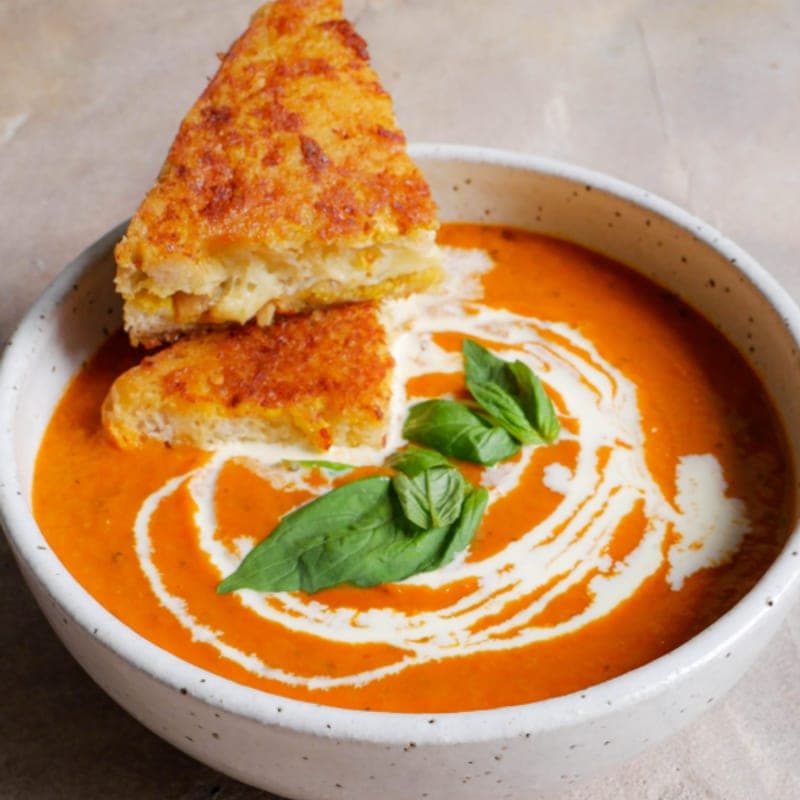 Tomato soup, when available at Danbi Seasonal Kitchen